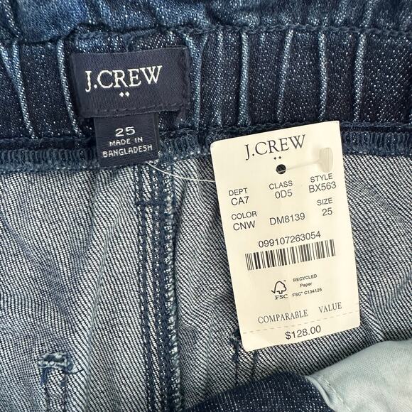 J.Crew Women’s Paper Bag Jean Blue Denim BX563 | Size 25 New - Picture 5 of 10